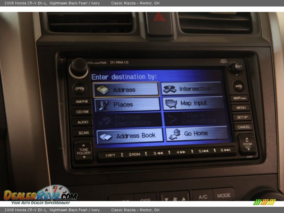 2008 Honda CR-V EX-L Nighthawk Black Pearl / Ivory Photo #9