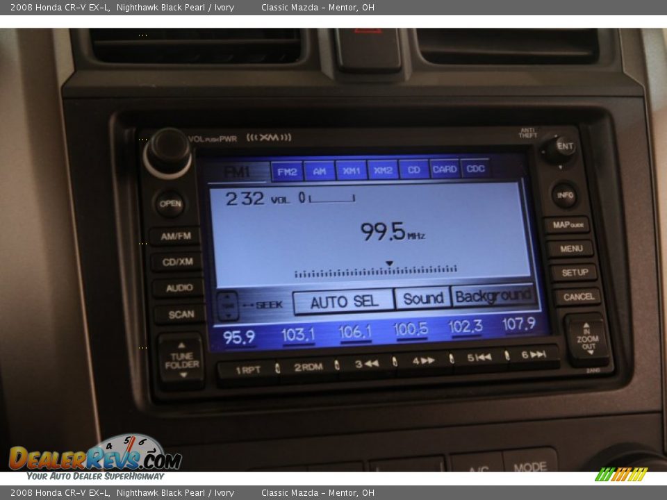 2008 Honda CR-V EX-L Nighthawk Black Pearl / Ivory Photo #10