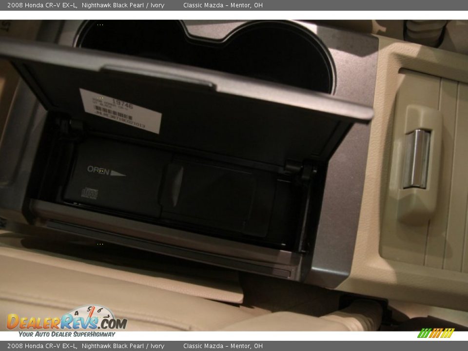 2008 Honda CR-V EX-L Nighthawk Black Pearl / Ivory Photo #13