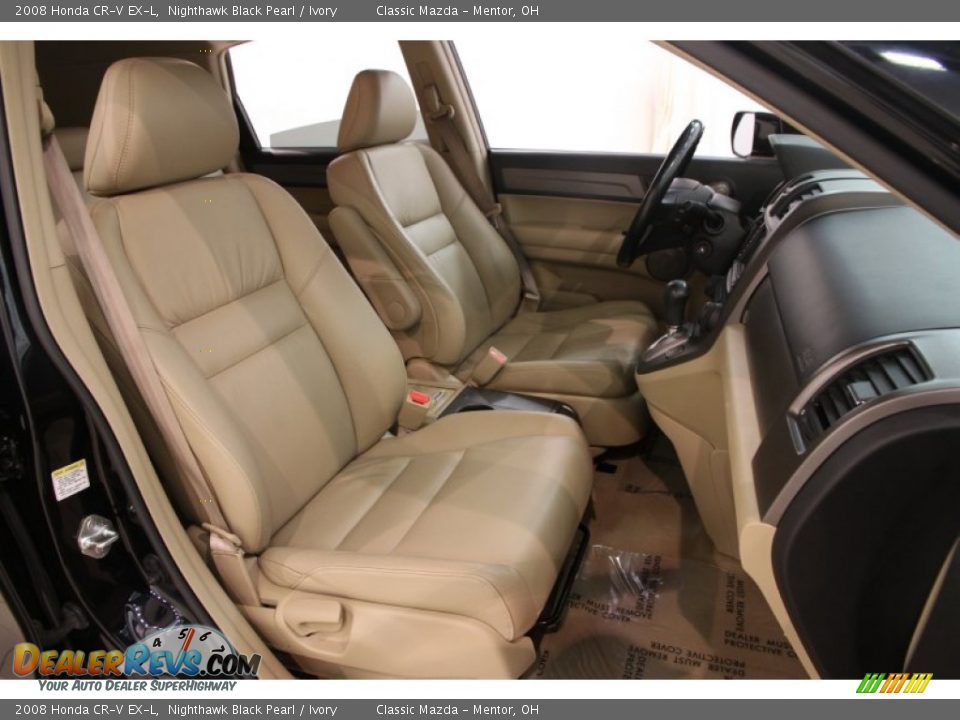 2008 Honda CR-V EX-L Nighthawk Black Pearl / Ivory Photo #14