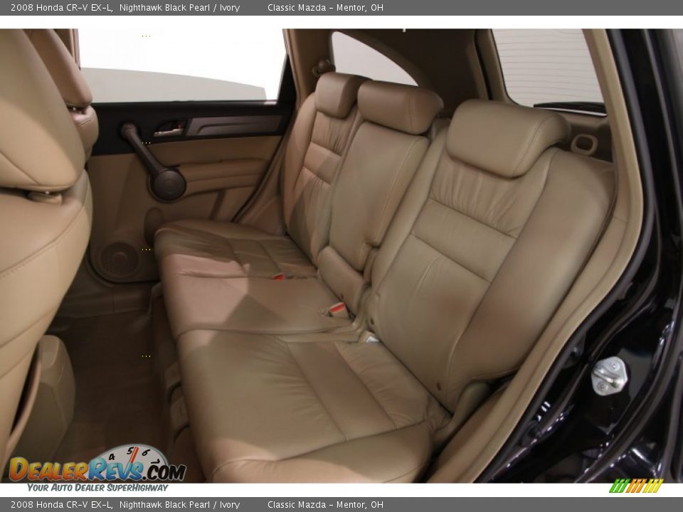 2008 Honda CR-V EX-L Nighthawk Black Pearl / Ivory Photo #15