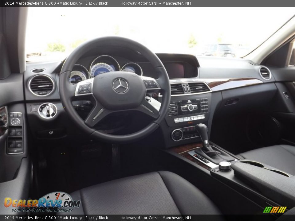 2014 Mercedes-Benz C 300 4Matic Luxury Black / Black Photo #7