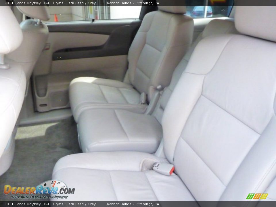 2011 Honda Odyssey EX-L Crystal Black Pearl / Gray Photo #5