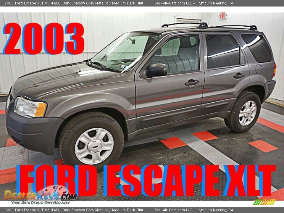 2003 Ford Escape XLT V6 4WD Dark Shadow Grey Metallic / Medium Dark Flint Photo #1