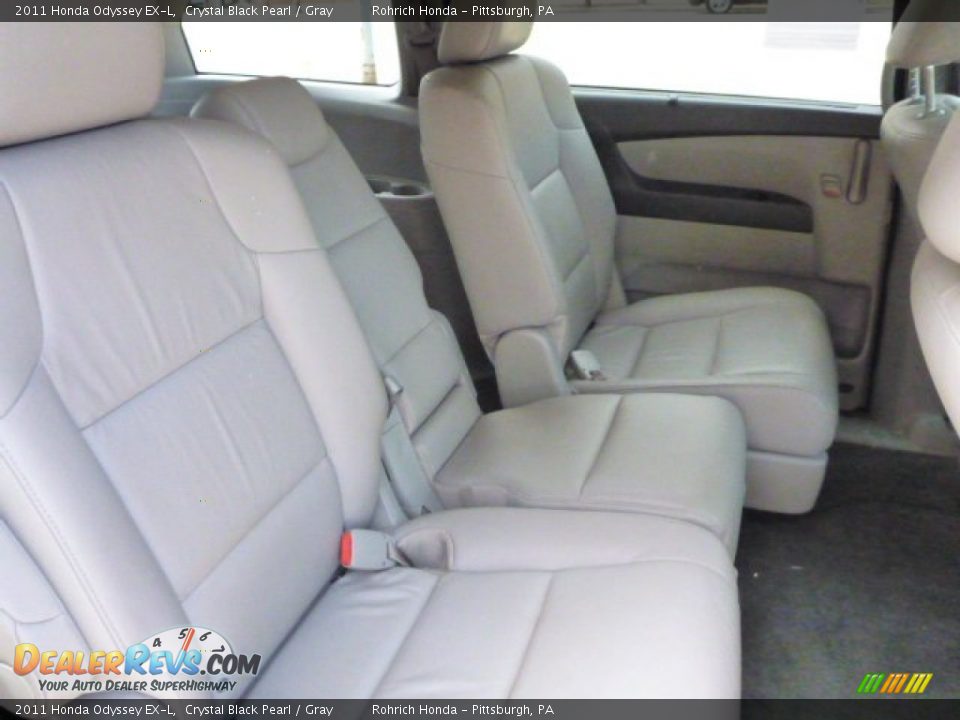 2011 Honda Odyssey EX-L Crystal Black Pearl / Gray Photo #16