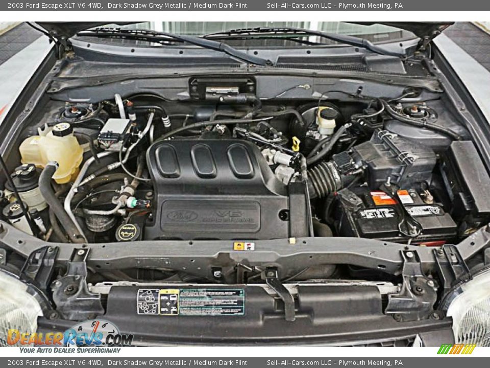 2003 Ford Escape XLT V6 4WD Dark Shadow Grey Metallic / Medium Dark Flint Photo #9