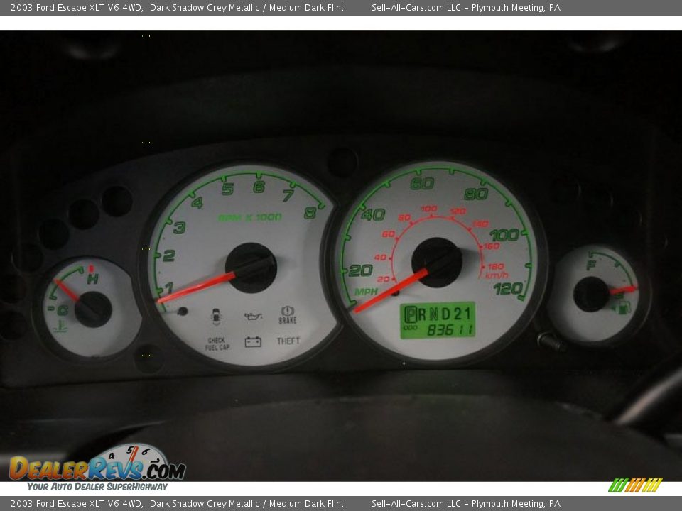2003 Ford Escape XLT V6 4WD Dark Shadow Grey Metallic / Medium Dark Flint Photo #35
