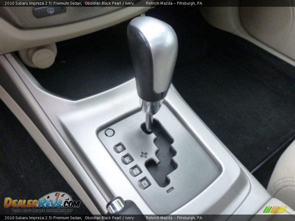 2010 Subaru Impreza 2.5i Premium Sedan Obsidian Black Pearl / Ivory Photo #21