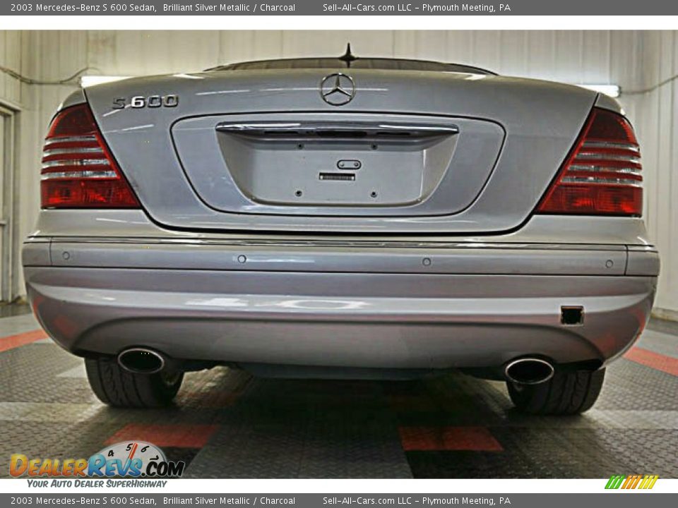2003 Mercedes-Benz S 600 Sedan Brilliant Silver Metallic / Charcoal Photo #6