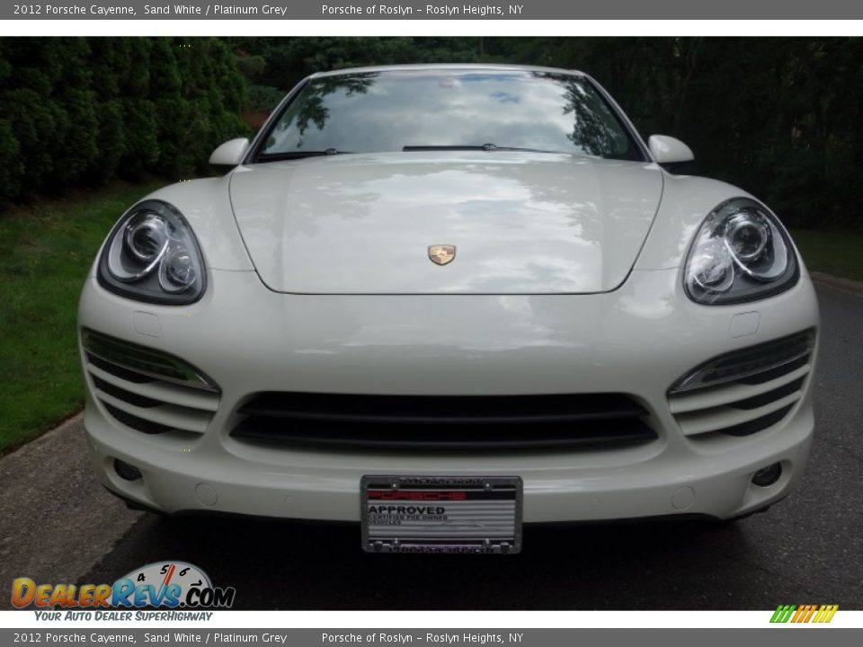 2012 Porsche Cayenne Sand White / Platinum Grey Photo #2