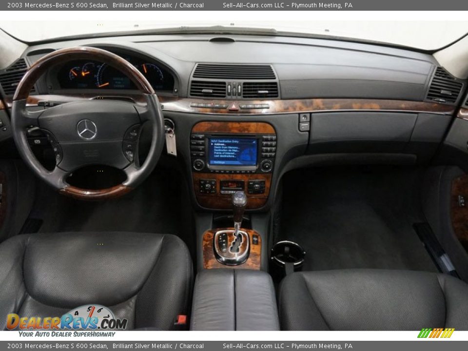 2003 Mercedes-Benz S 600 Sedan Brilliant Silver Metallic / Charcoal Photo #31