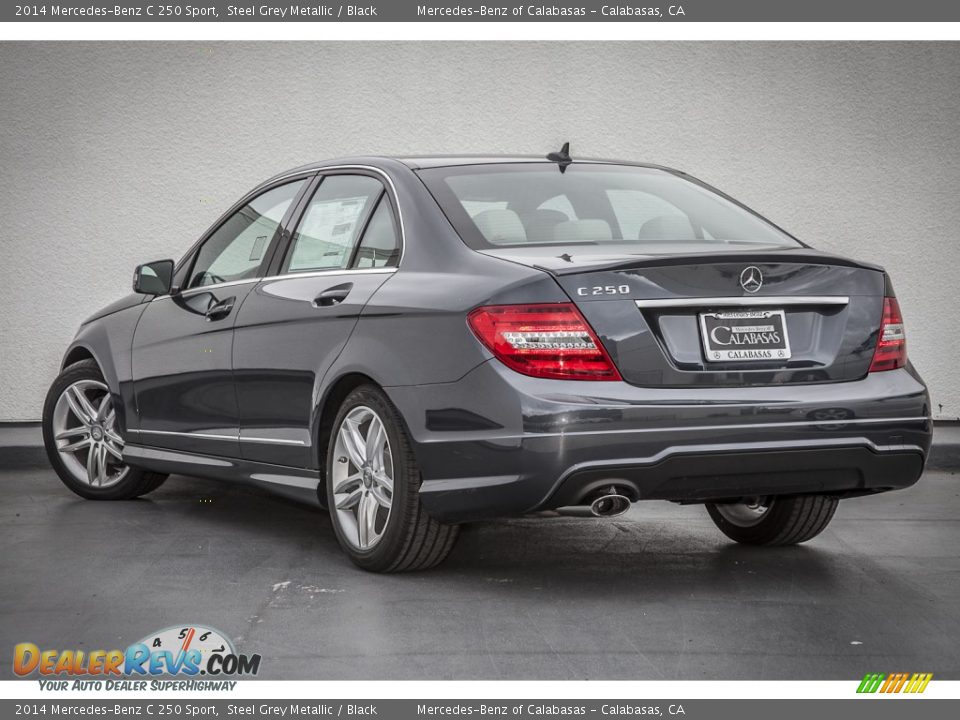 2014 Mercedes-Benz C 250 Sport Steel Grey Metallic / Black Photo #2