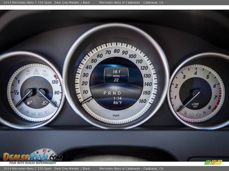 2014 Mercedes-Benz C 250 Sport Steel Grey Metallic / Black Photo #6