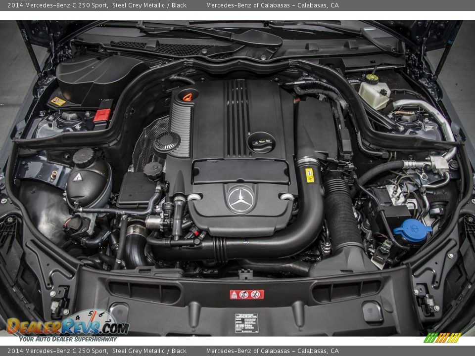 2014 Mercedes-Benz C 250 Sport Steel Grey Metallic / Black Photo #9