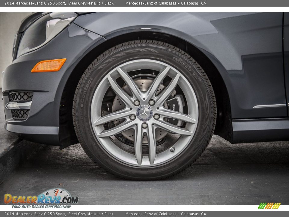 2014 Mercedes-Benz C 250 Sport Steel Grey Metallic / Black Photo #10