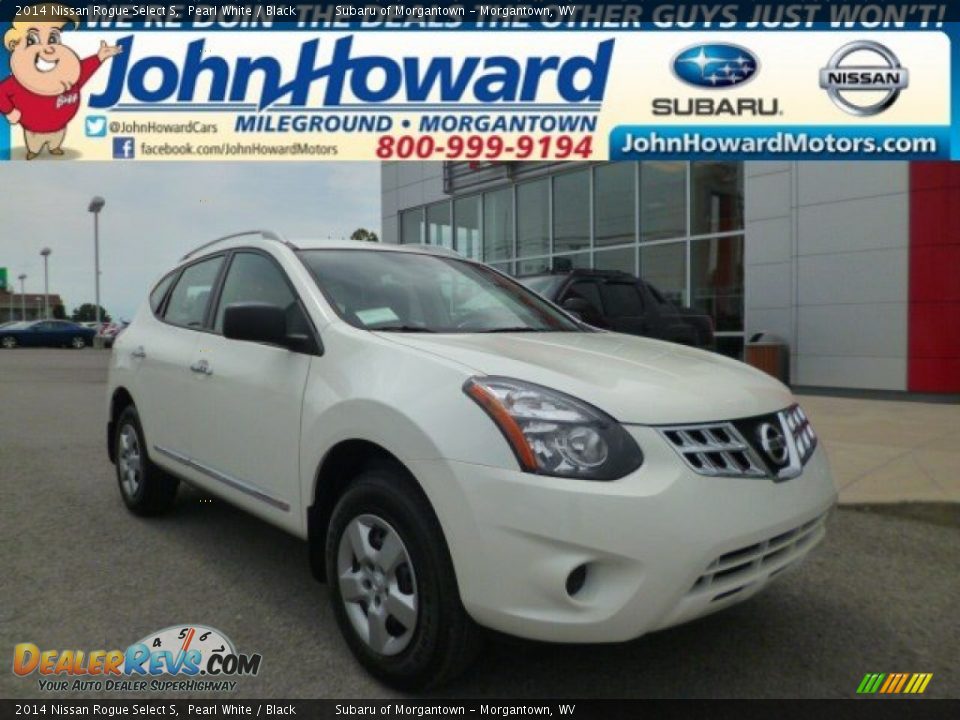 2014 Nissan Rogue Select S Pearl White / Black Photo #1