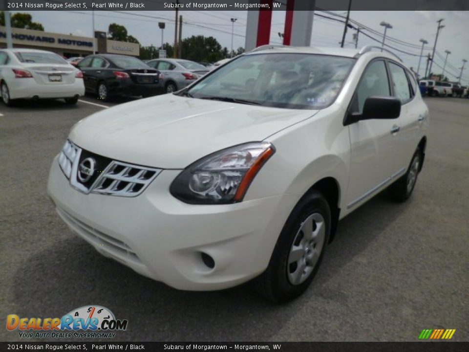2014 Nissan Rogue Select S Pearl White / Black Photo #3