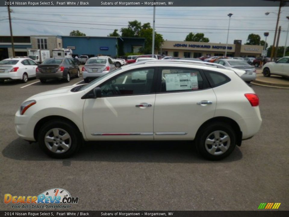2014 Nissan Rogue Select S Pearl White / Black Photo #4