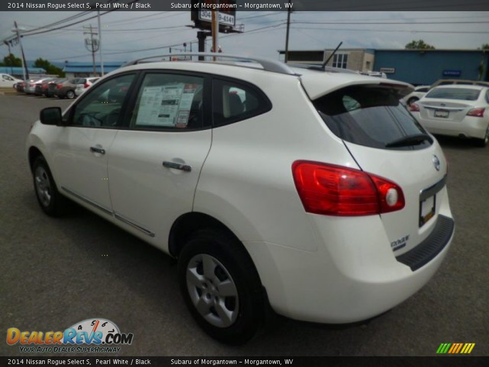 2014 Nissan Rogue Select S Pearl White / Black Photo #5