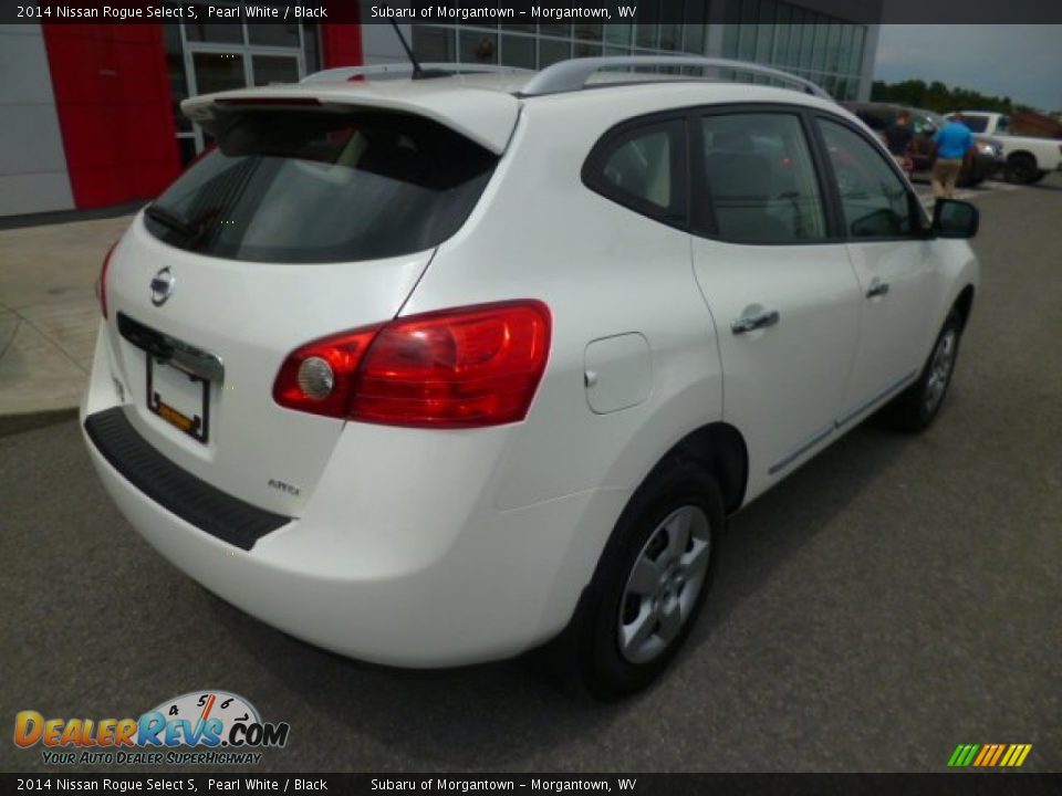 2014 Nissan Rogue Select S Pearl White / Black Photo #7