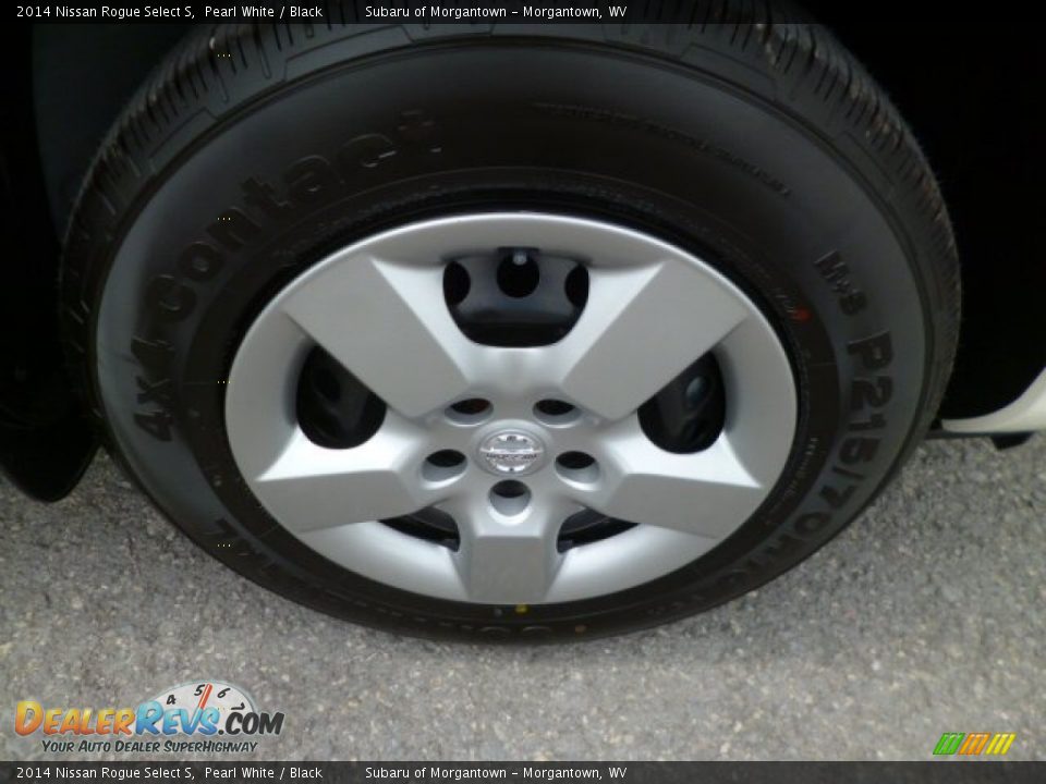 2014 Nissan Rogue Select S Pearl White / Black Photo #9