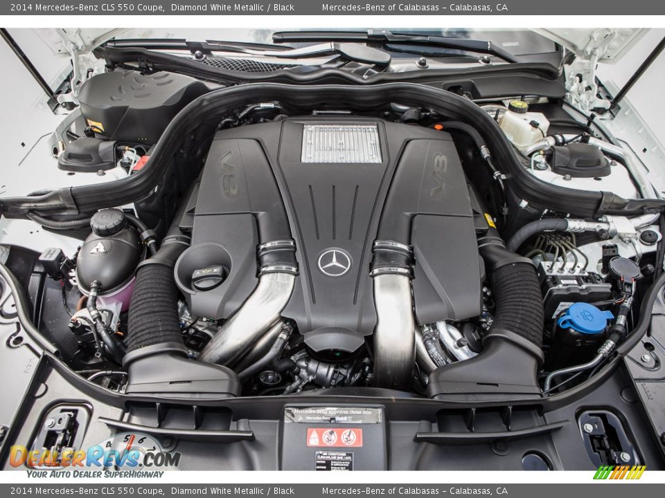 2014 Mercedes-Benz CLS 550 Coupe Diamond White Metallic / Black Photo #9