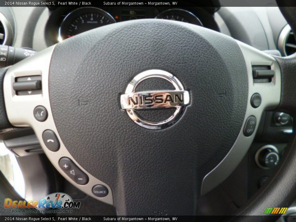 2014 Nissan Rogue Select S Pearl White / Black Photo #18