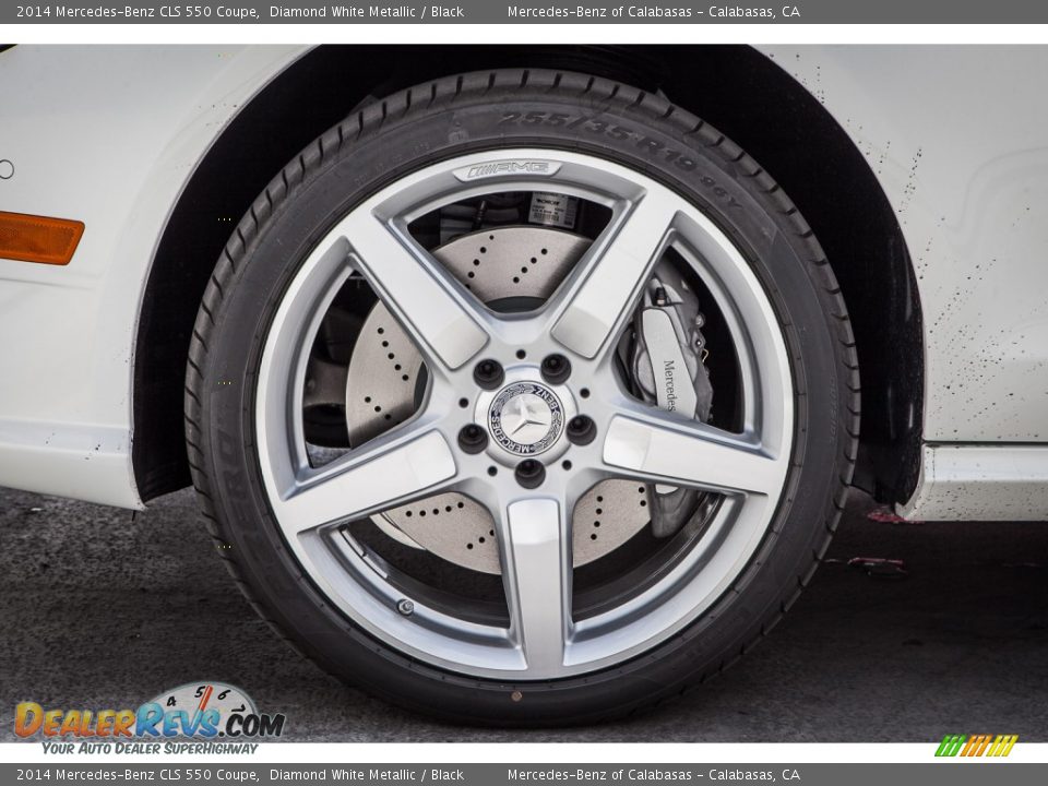 2014 Mercedes-Benz CLS 550 Coupe Diamond White Metallic / Black Photo #10