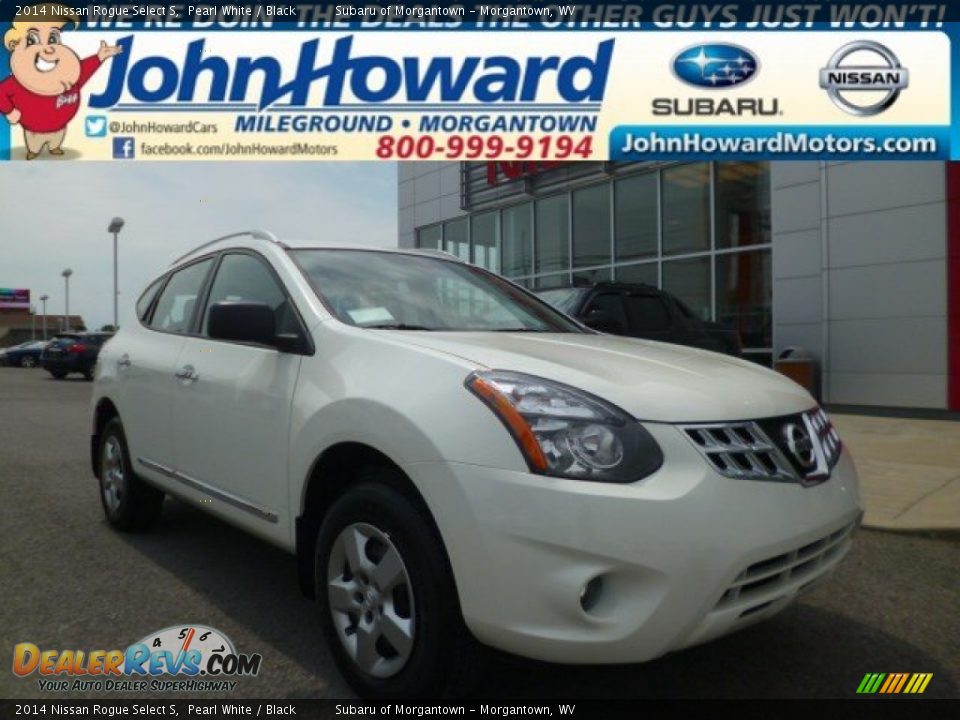 2014 Nissan Rogue Select S Pearl White / Black Photo #1