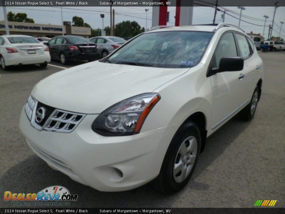 2014 Nissan Rogue Select S Pearl White / Black Photo #3