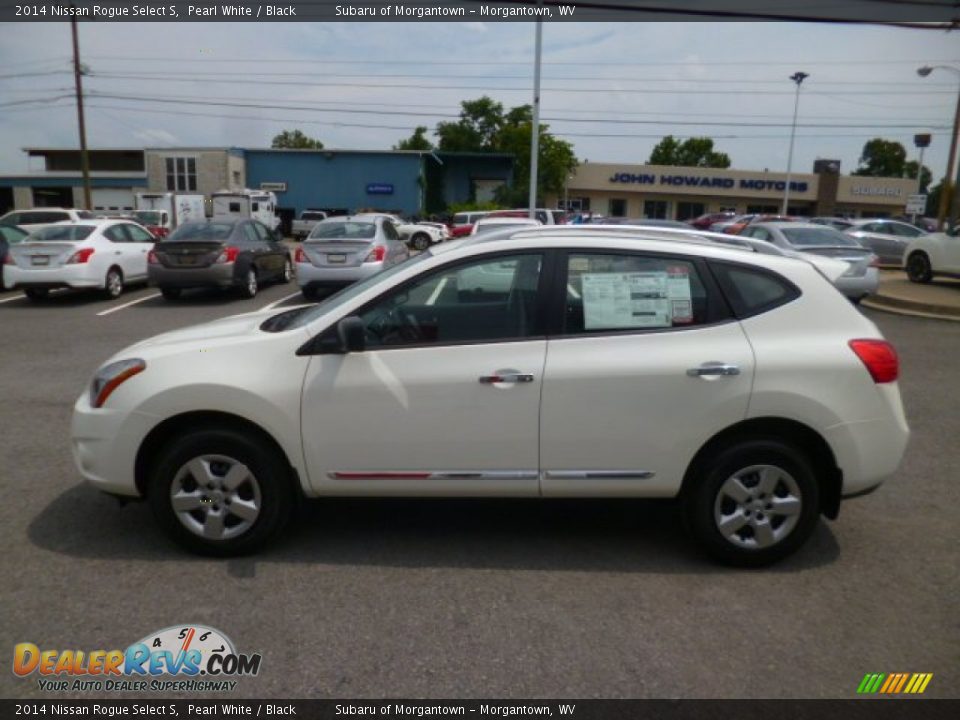 2014 Nissan Rogue Select S Pearl White / Black Photo #4