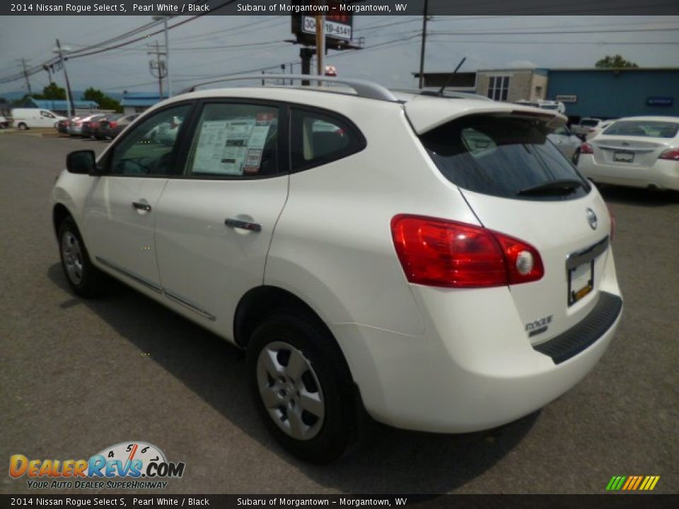 2014 Nissan Rogue Select S Pearl White / Black Photo #5