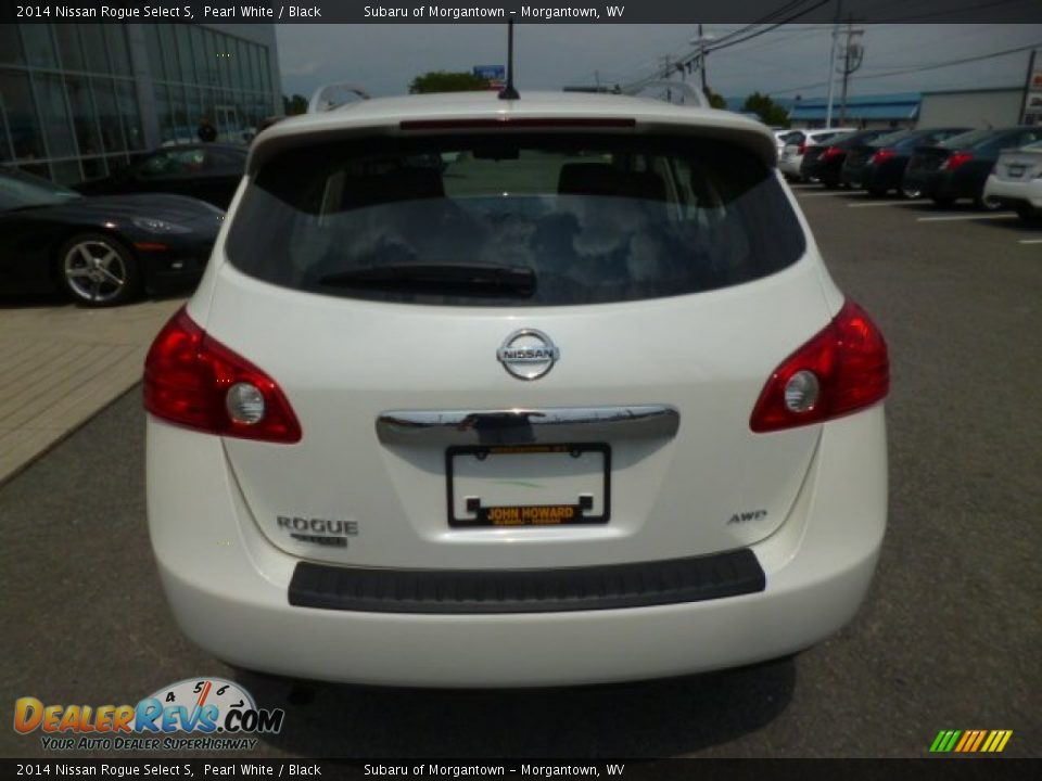 2014 Nissan Rogue Select S Pearl White / Black Photo #6