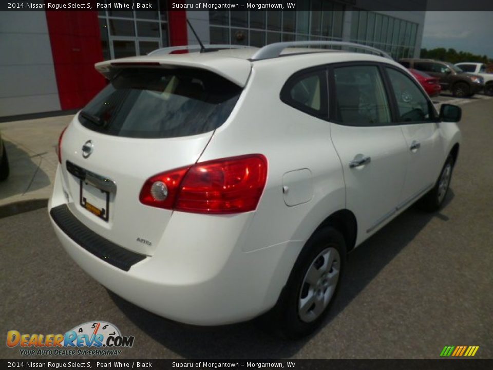 2014 Nissan Rogue Select S Pearl White / Black Photo #7