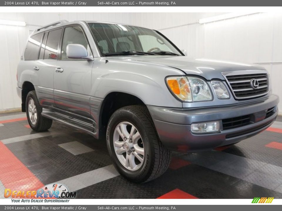 2004 Lexus LX 470 Blue Vapor Metallic / Gray Photo #12