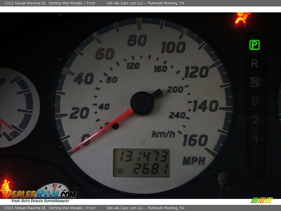 2001 Nissan Maxima SE Sterling Mist Metallic / Frost Photo #28