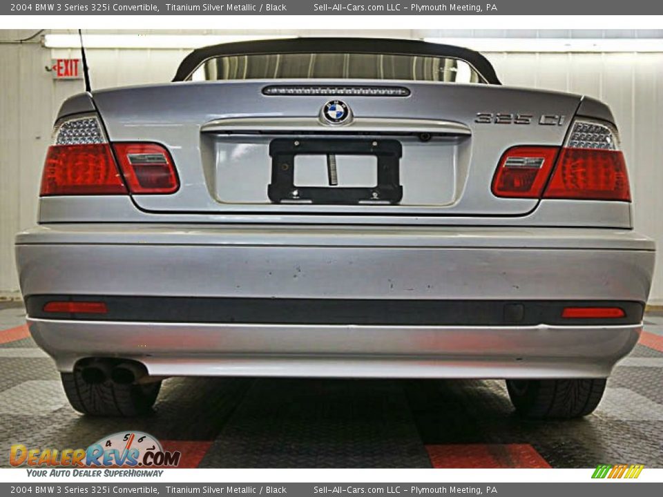 2004 BMW 3 Series 325i Convertible Titanium Silver Metallic / Black Photo #6