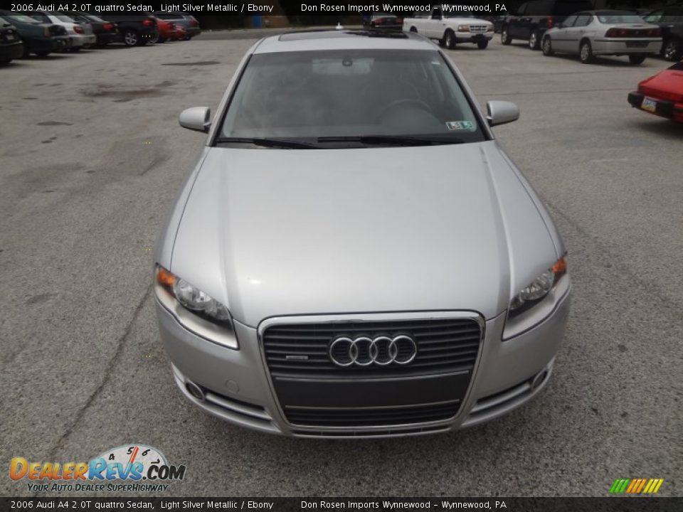 2006 Audi A4 2.0T quattro Sedan Light Silver Metallic / Ebony Photo #11