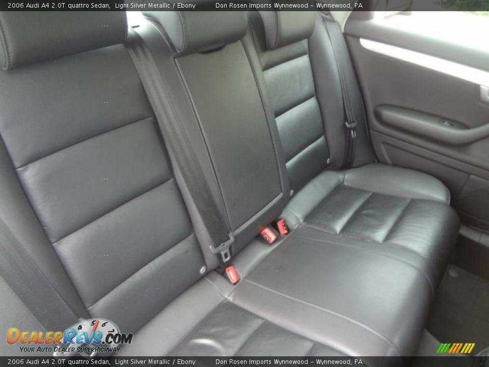 2006 Audi A4 2.0T quattro Sedan Light Silver Metallic / Ebony Photo #14