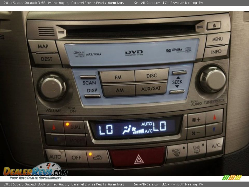 2011 Subaru Outback 3.6R Limited Wagon Caramel Bronze Pearl / Warm Ivory Photo #36