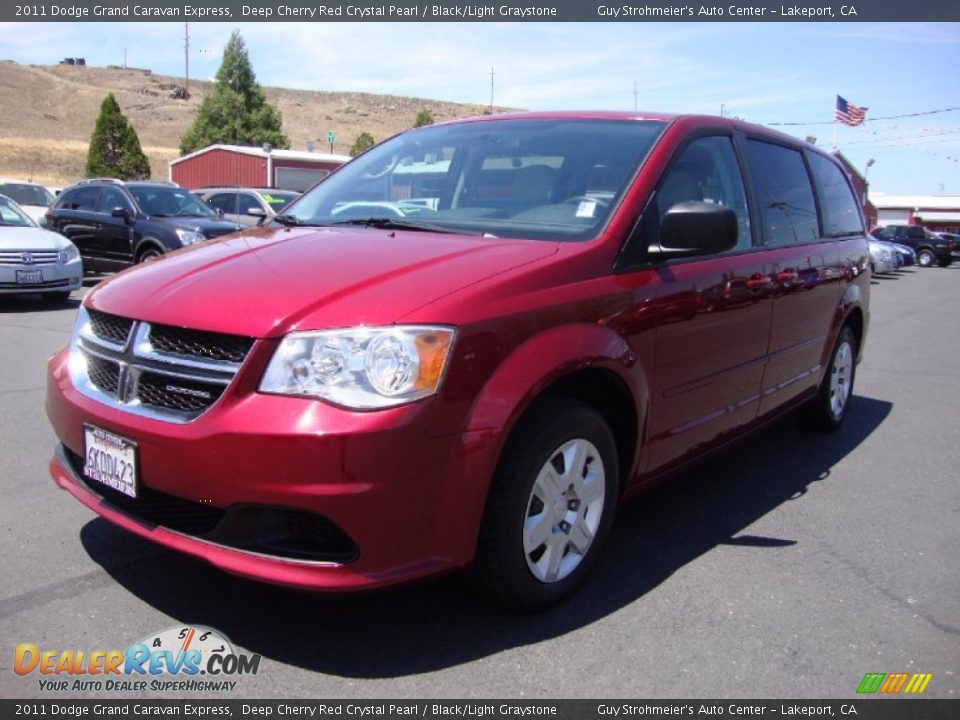 2011 Dodge Grand Caravan Express Deep Cherry Red Crystal Pearl / Black/Light Graystone Photo #3