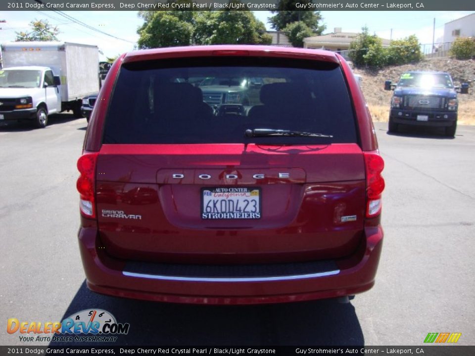 2011 Dodge Grand Caravan Express Deep Cherry Red Crystal Pearl / Black/Light Graystone Photo #6