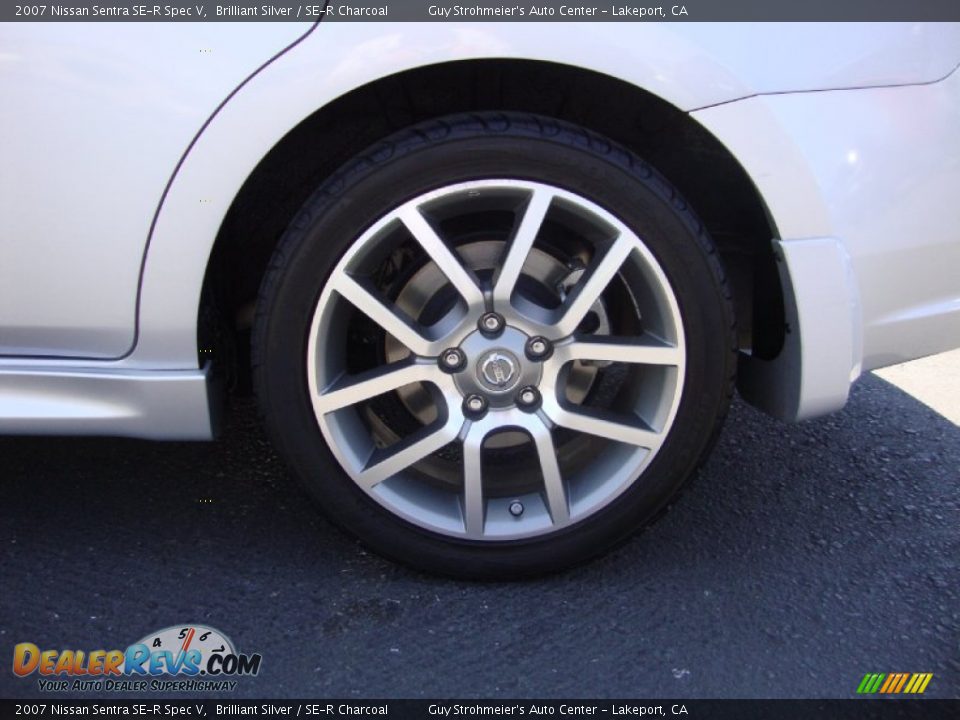 2007 Nissan Sentra SE-R Spec V Brilliant Silver / SE-R Charcoal Photo #25