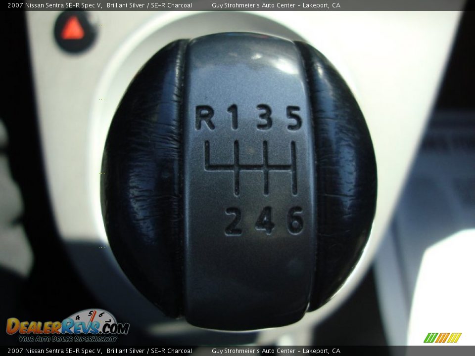 2007 Nissan Sentra SE-R Spec V Brilliant Silver / SE-R Charcoal Photo #27
