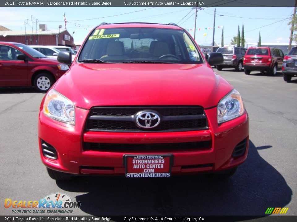 2011 Toyota RAV4 I4 Barcelona Red Metallic / Sand Beige Photo #2