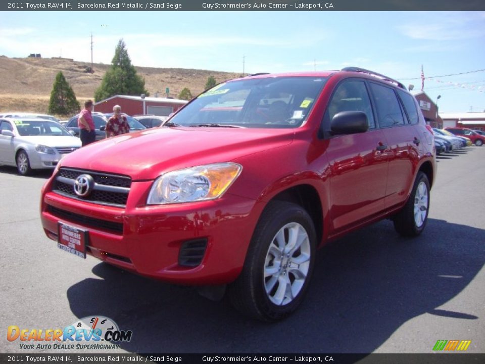 2011 Toyota RAV4 I4 Barcelona Red Metallic / Sand Beige Photo #3