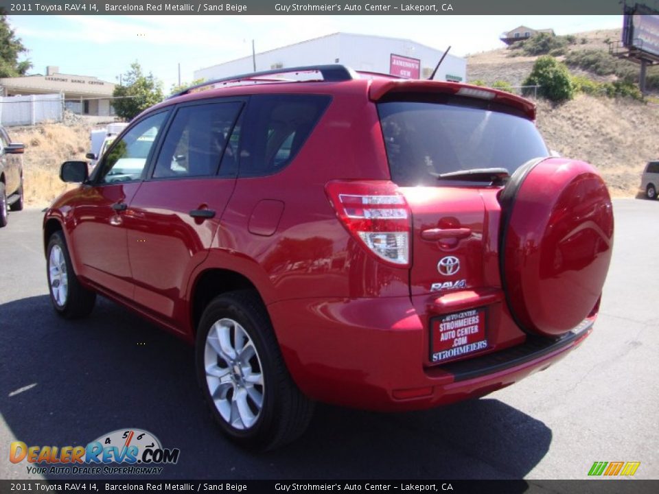 2011 Toyota RAV4 I4 Barcelona Red Metallic / Sand Beige Photo #5