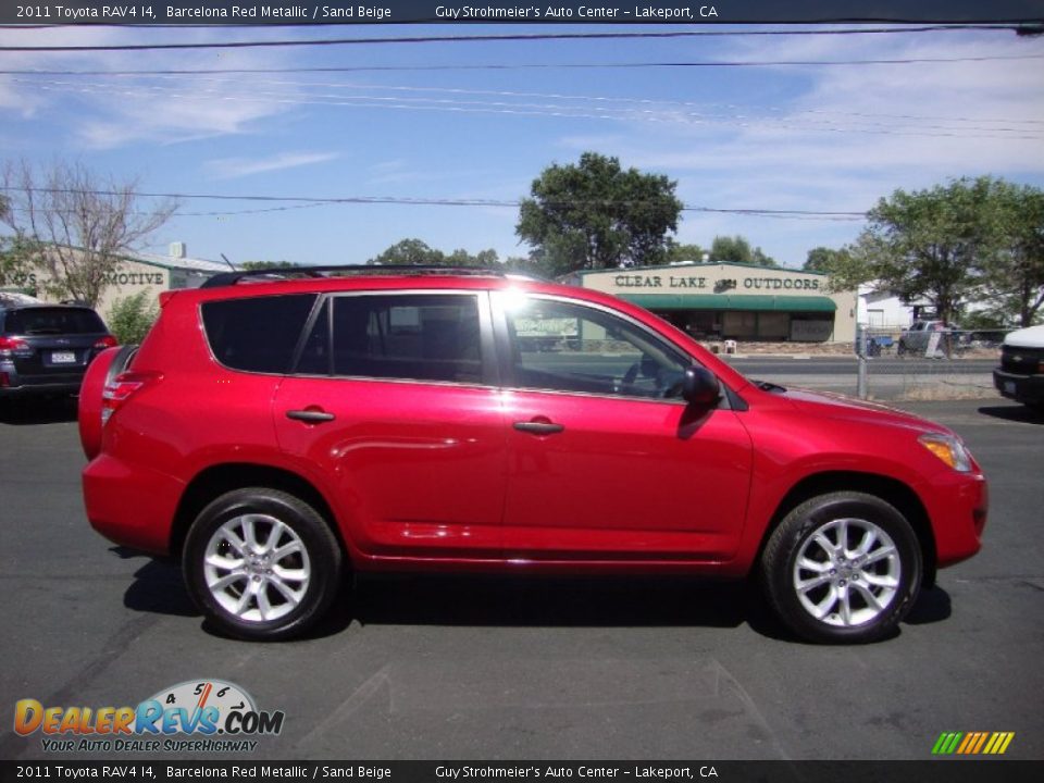 2011 Toyota RAV4 I4 Barcelona Red Metallic / Sand Beige Photo #8