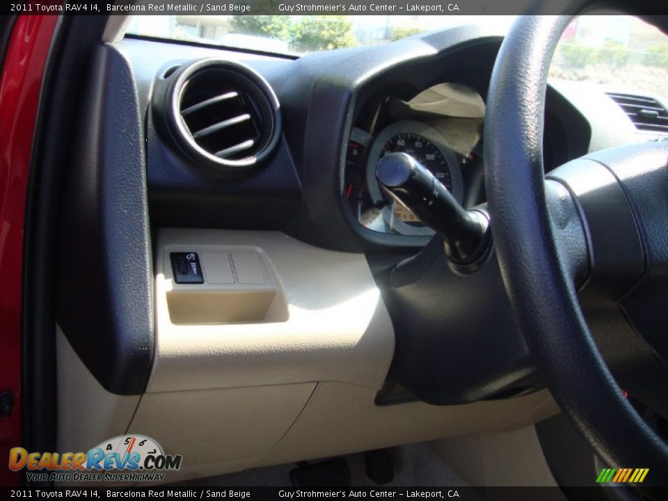 2011 Toyota RAV4 I4 Barcelona Red Metallic / Sand Beige Photo #11