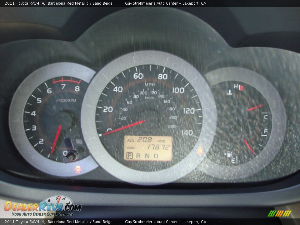 2011 Toyota RAV4 I4 Barcelona Red Metallic / Sand Beige Photo #12